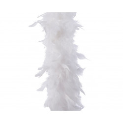 Guirlande plumes blanche l180xd15cm