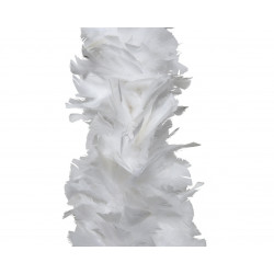 Guirlande Lumineuse Boa Plumes 170cm Blanc pas cher 