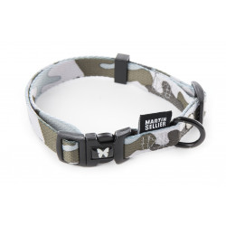 Collier réglable camouflage 25mm-45/65 Gris - MARTIN SELLIER 