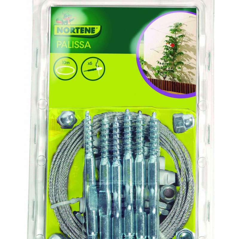 CKE Lot de 20 moyeux verts en acier inoxydable, kit de système de treillis  métallique avec câble métallique de 3,3 cm pour plantes grimpantes, vignes